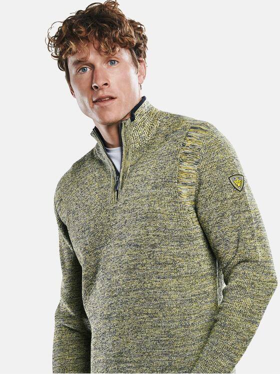 engbers Herren Troyer Pullover mit Stehkragen Gelb 30911