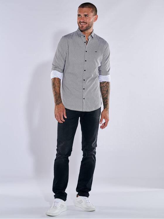 emilio adani Herren Jersey-Hemd slim fit Beige 38005