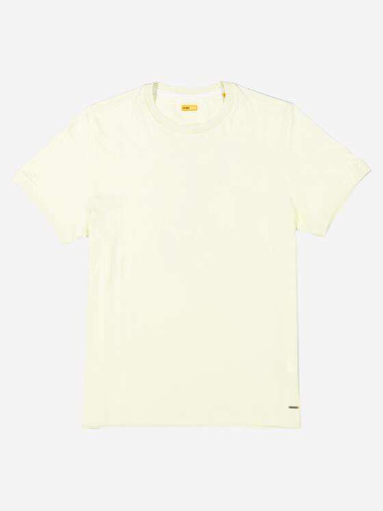 emilio adani Herren T-Shirt uni Beige 37294