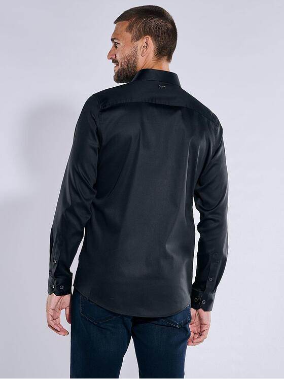emilio adani Herren Langarm-Hemd "My Favorite" Schwarz 38600