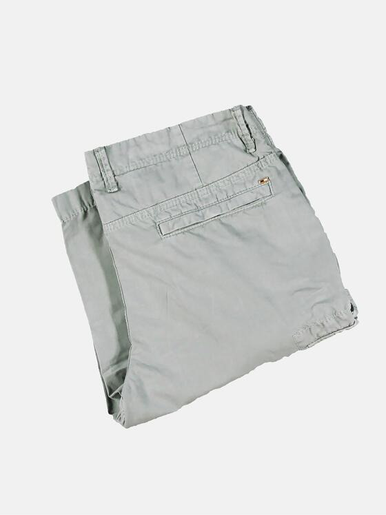 emilio adani Herren Cargo Bermuda mit softem Baumwollgriff Grau 30552