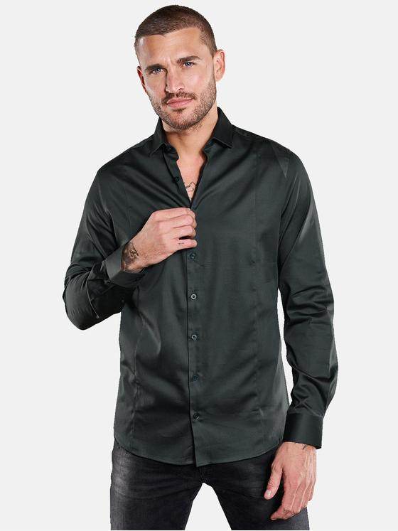 emilio adani Herren Langarm-Hemd "My Favorite" Grün 34068
