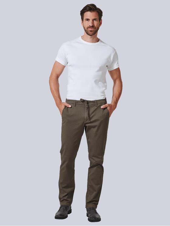 engbers Herren Chino mit Tunnelzug Grün 35224