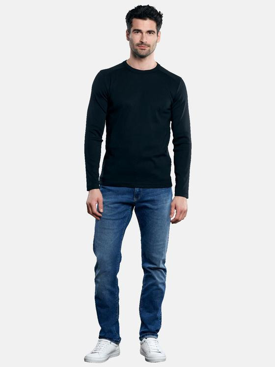 engbers Herren Langarm-Shirt "My Favorite" Schwarz 32809