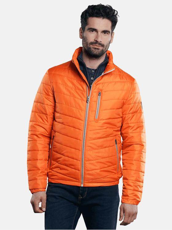engbers Herren Sportive Steppjacke in Trendfarbe Dunkelorange 31031