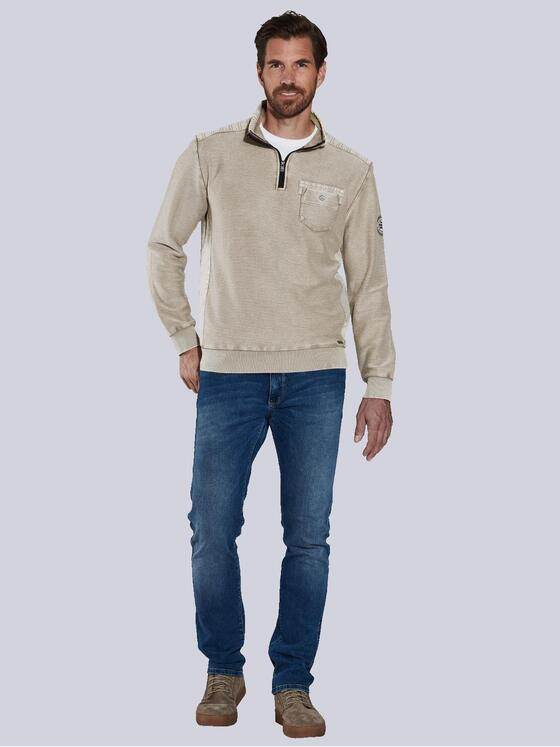 engbers Herren Sweatshirt uni Beige 36149