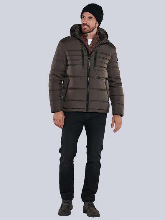 engbers Herren Jacke mit abnehmbarer Kapuze Braun 35519