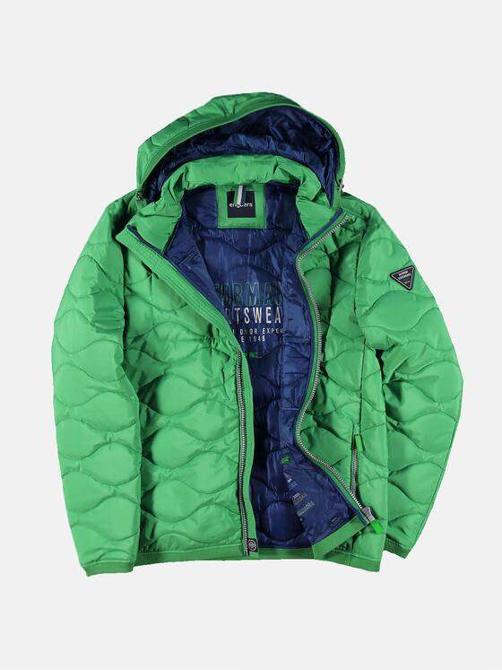 engbers Herren Auffällig gefärbte Steppjacke Grasgruen 30167