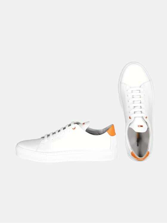 emilio adani Herren Sneaker aus Leder Weiß 33571
