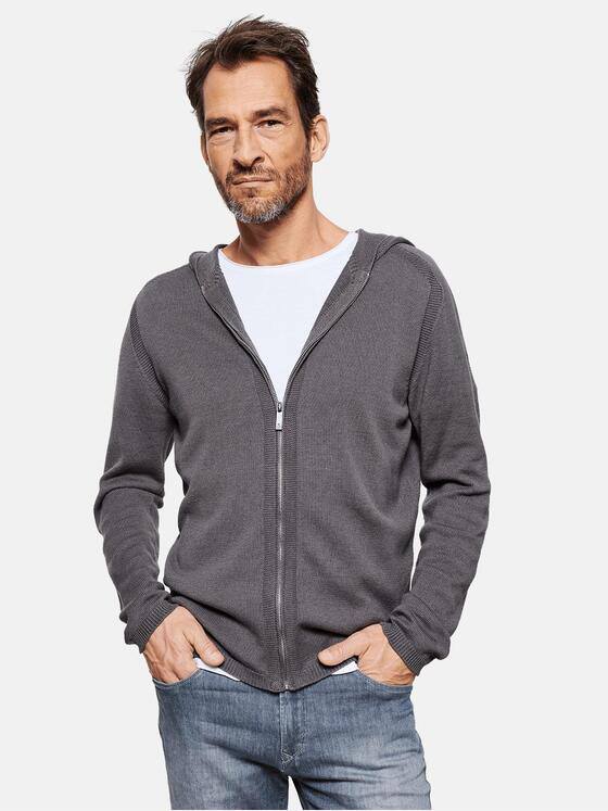 ENGBERS GERMANY Herren Cardigan aus 100% Naturfasern Hellbraun 29673