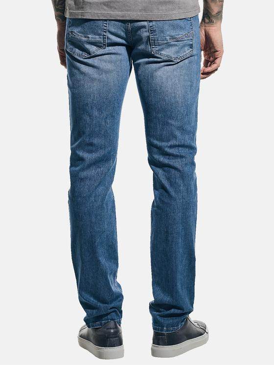 emilio adani Herren Jeans mit leichten Destroys Blau 31243