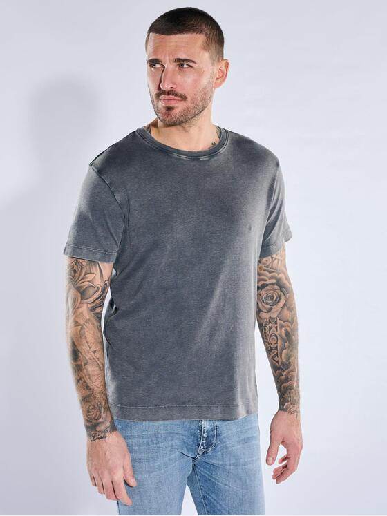 emilio adani Herren T-Shirt mit Rückenprint Anthrazit 40437