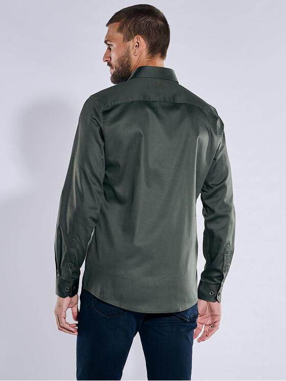 emilio adani Herren Langarm-Hemd "My Favorite" Oliv 35156