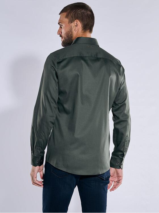 emilio adani Herren Langarm-Hemd "My Favorite" Grün 37605
