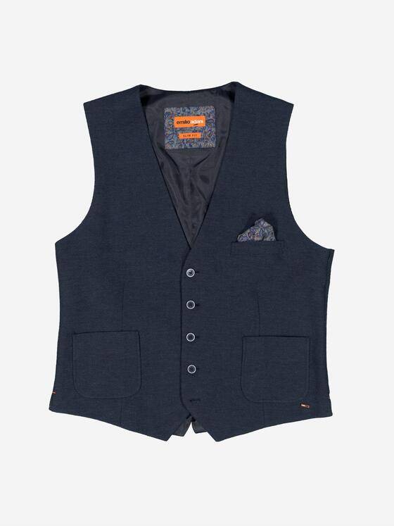 emilio adani Herren Sakko-Weste slim fit Blau 37259