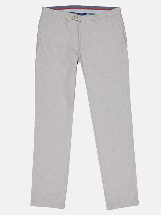 engbers Herren Chino dezent gemustert Grau 33220