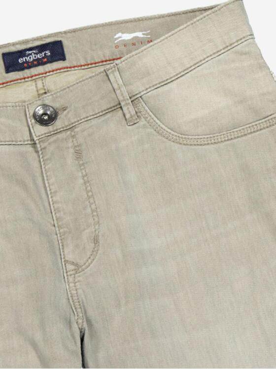 engbers Herren Super-Stretch-Jeans slim fit Beige 37057