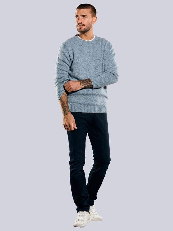 emilio adani Herren Rundhals Pullover Blau 35705