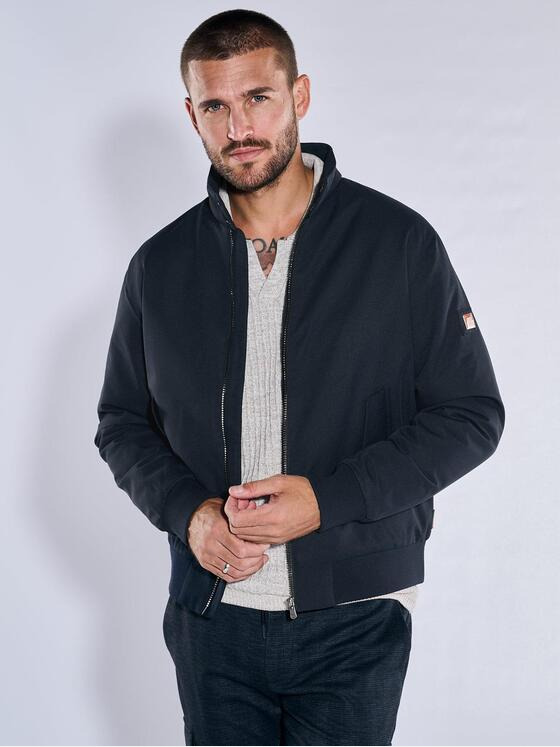 emilio adani Herren Blouson-Jacke regular Blau 37183