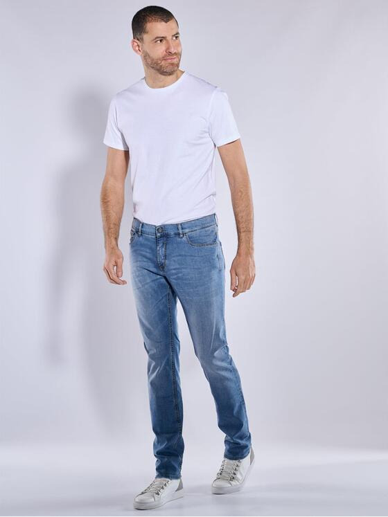 ENGBERS GERMANY Herren Super-Stretch-Jeans regular Blau 37038