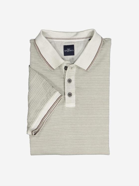 engbers Herren Polo-Shirt strukturiert Beige 37002
