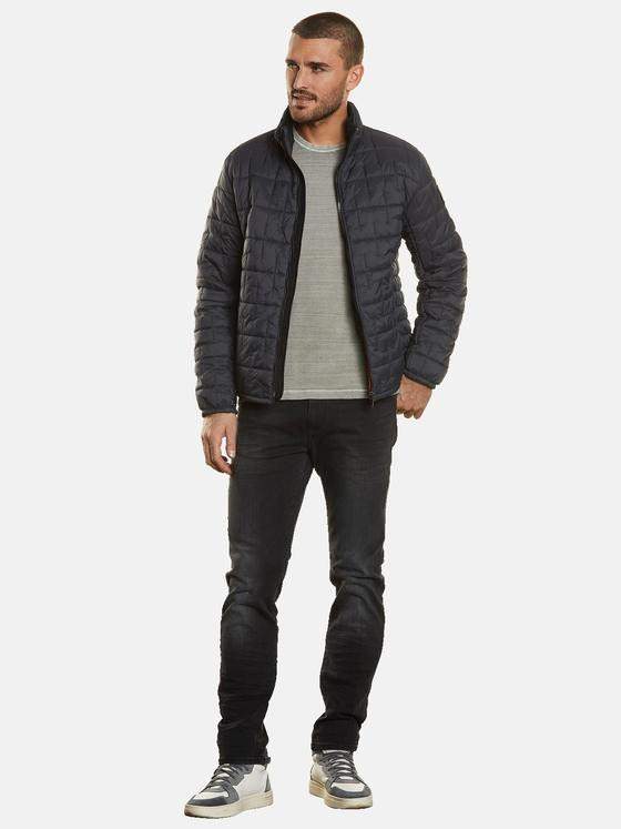 emilio adani Herren Steppjacke regular Grau 34216