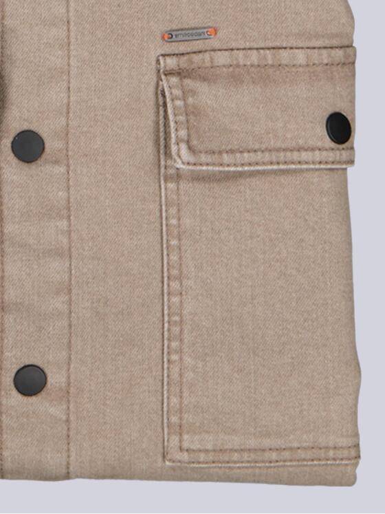 emilio adani Herren Overshirt uni Beige 39203