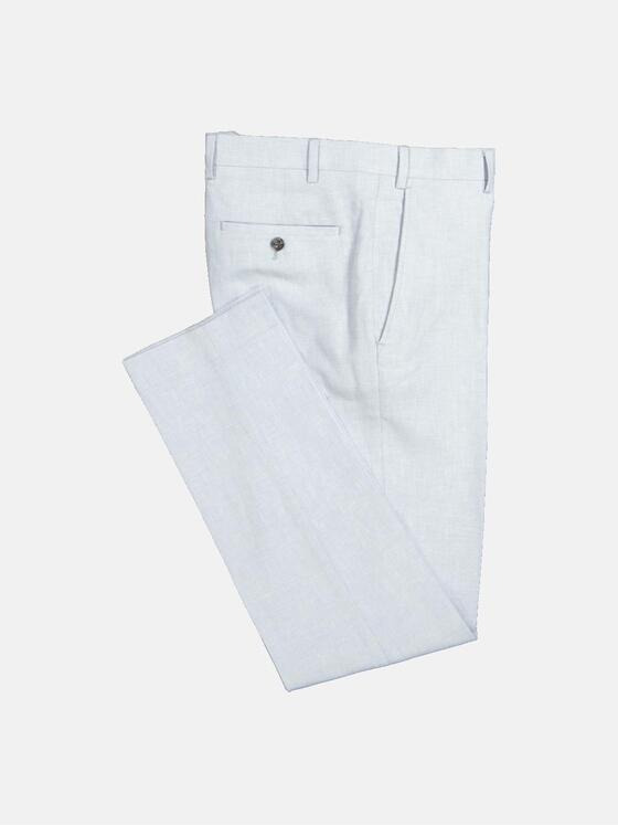 emilio adani Herren Anzug-Hose mit Leinenanteil Blau 36546