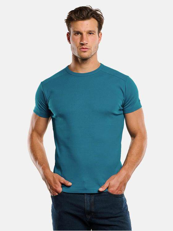 engbers Herren T-Shirt "My Favorite" organic Petrol 33840