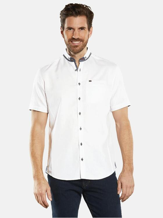 engbers Herren Kurzarm-Hemd uni Weiß 34272