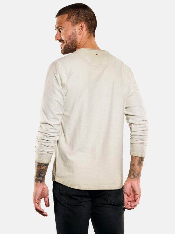 emilio adani Herren Pullover gestreift Beige 35286
