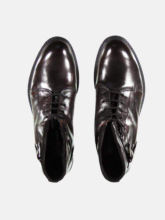 emilio adani Herren Rustikale Lederboots Dunkelrot 25968