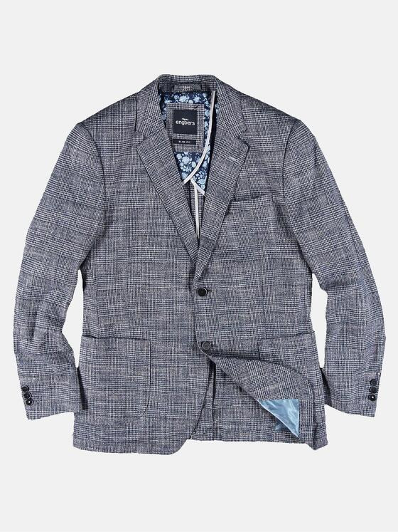 engbers Herren Sakko mit Leinenanteil Blau 31077