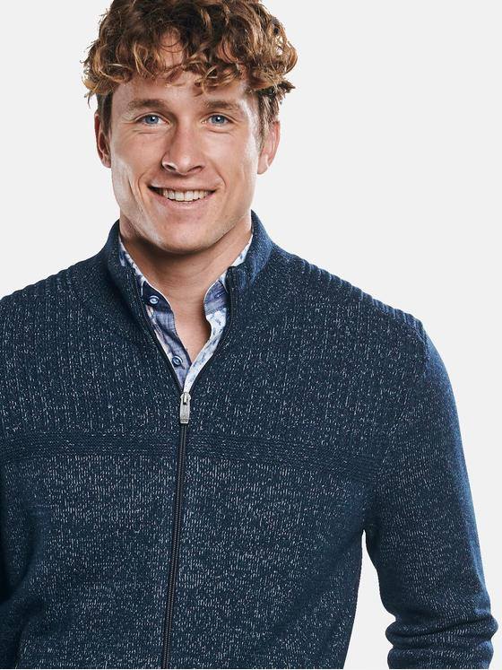 engbers Herren Lässige Strickjacke Petrolblau 30821