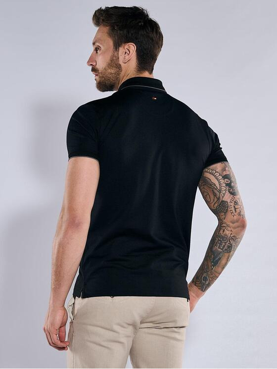emilio adani Herren Polo-Shirt regular Schwarz 36847
