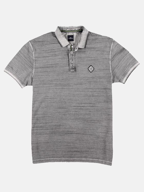 engbers Herren Poloshirt in melierter Optik Grau 29863