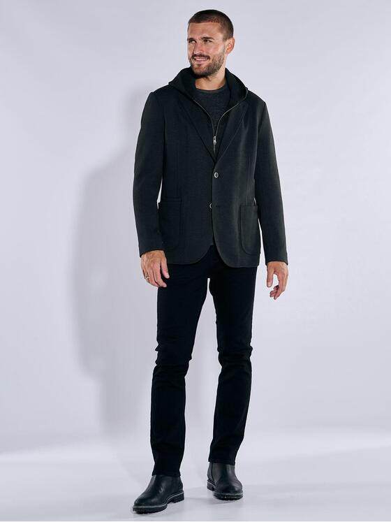 emilio adani Herren Freizeit-Sakko slim fit Schwarz 37561