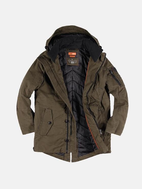 emilio adani Herren Stylische Winterjacke Braun 30765