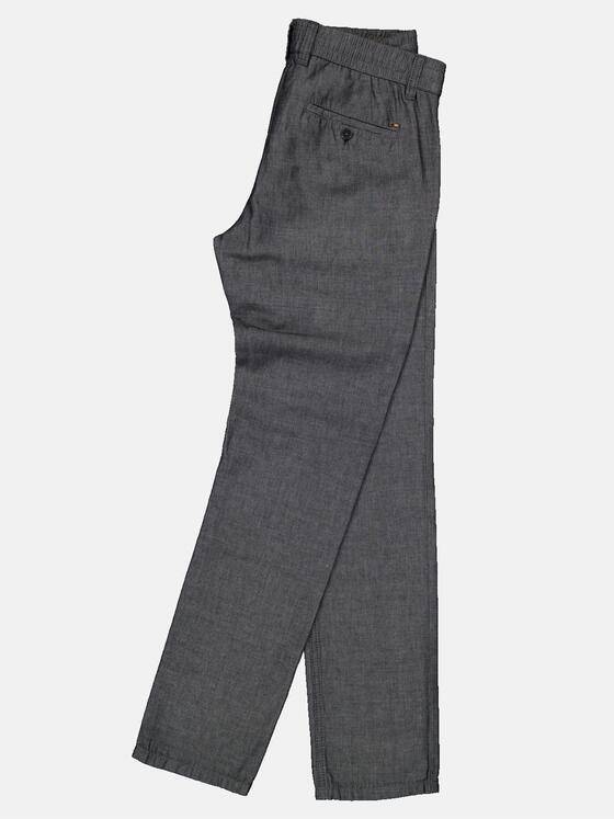 emilio adani Herren Chino regular Grau 35015