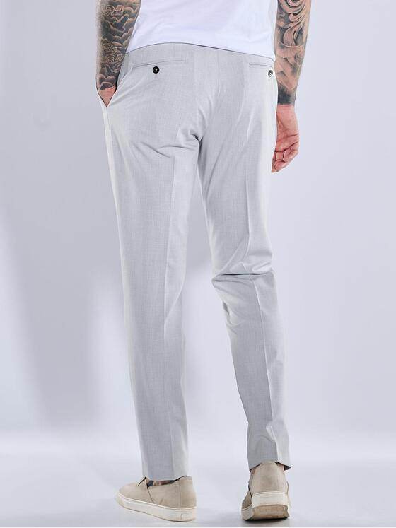 emilio adani Herren Anzug-Hose slim fit Grau 38864
