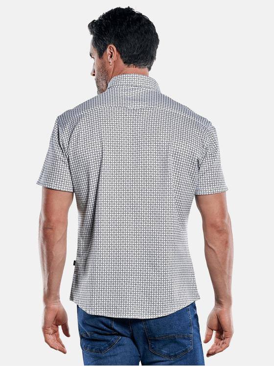 engbers Herren Super softes Piqué Halbarmhemd Dunkelgrau 29882