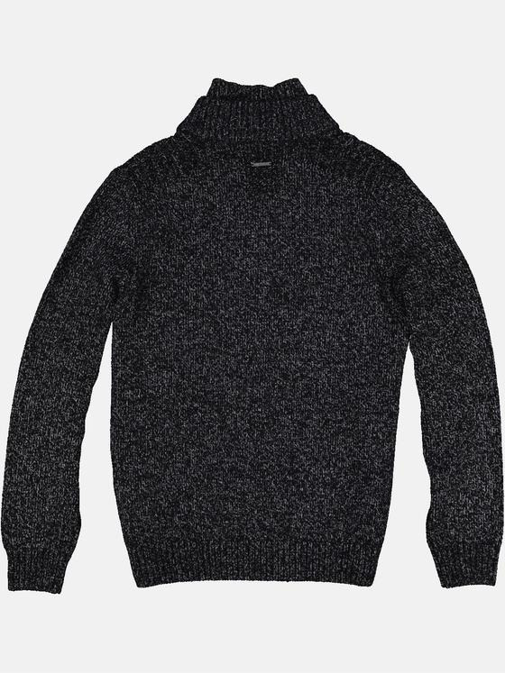 engbers Herren Strickjacke meliert Schwarz 33853