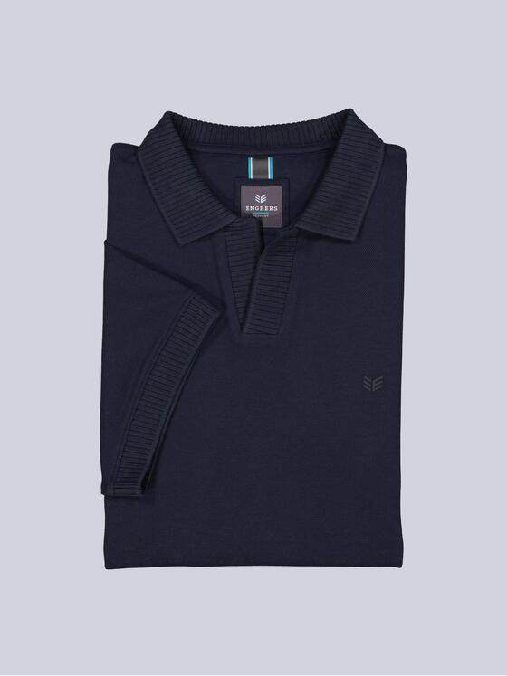 ENGBERS GERMANY Herren Polo-Shirt aus aus edler Baumwolle Saphirblau 38568