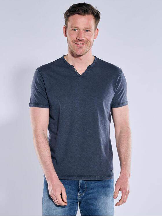 engbers Herren T-Shirt uni Saphirblau 38976