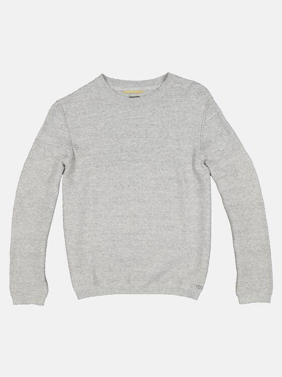 engbers Herren Pullover meliert Silbergrau 33454