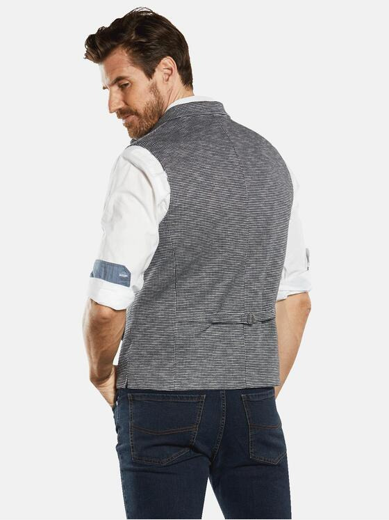 engbers Herren Sakko-Weste mit Zipper Blau 34303
