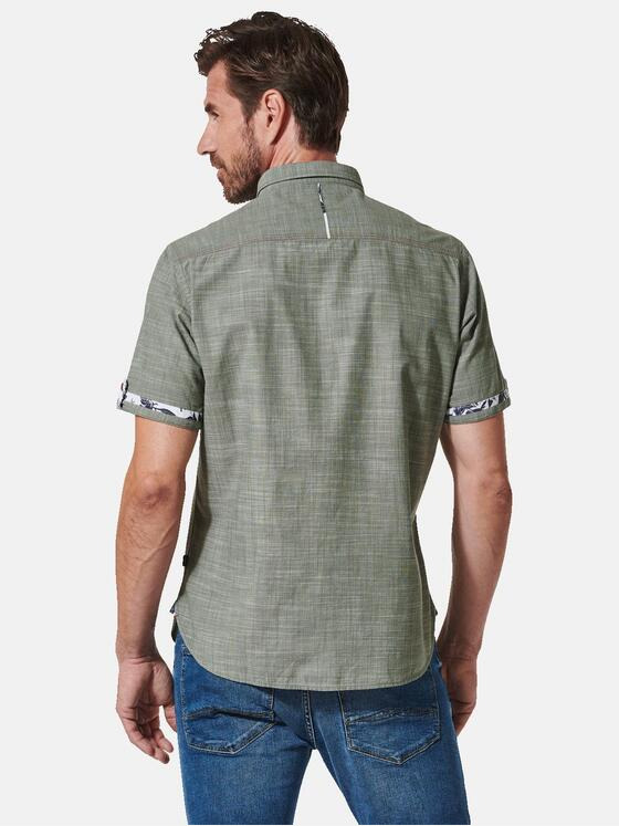 engbers Herren Kurzarm-Hemd uni Grün 35212