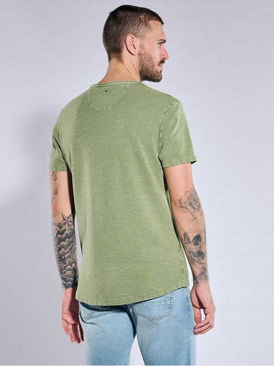 emilio adani Herren T-Shirt slim fit Grün 36981