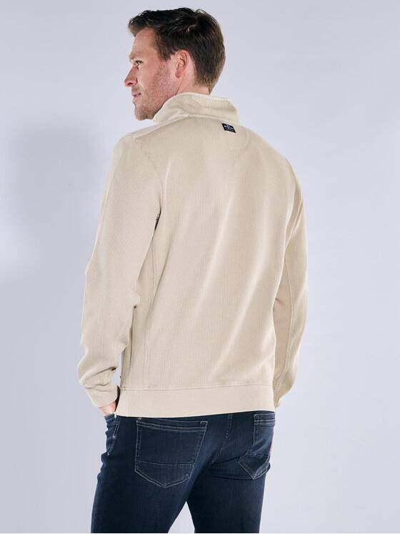 engbers Herren Sweatshirt mit Stehkragen Beige 39687