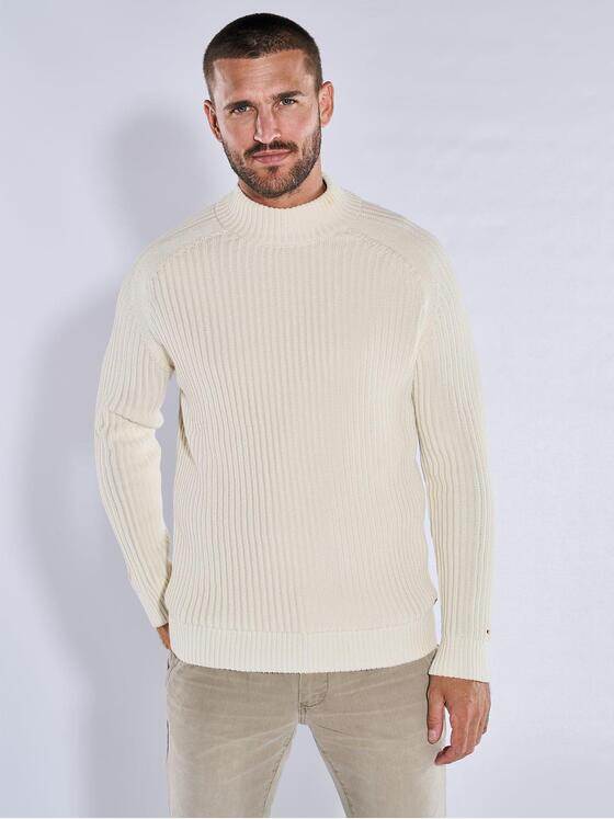 emilio adani Herren Pullover regular Weiß 37611